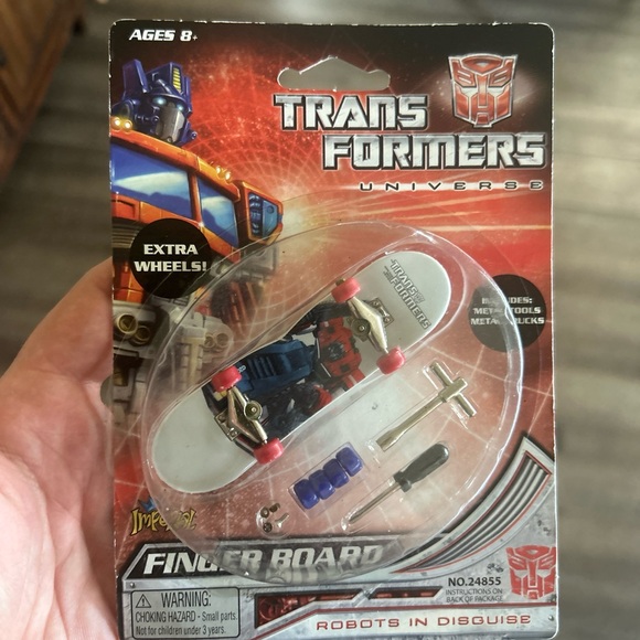 Transformers Universe Finger SkateBoard Optimus Prime Imperial Hasbro 2008 Error - Picture 6 of 6
